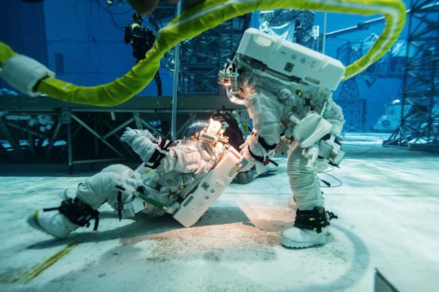 Amazing sneak peek of NASA’s spacesuit tests as moon mission nears
