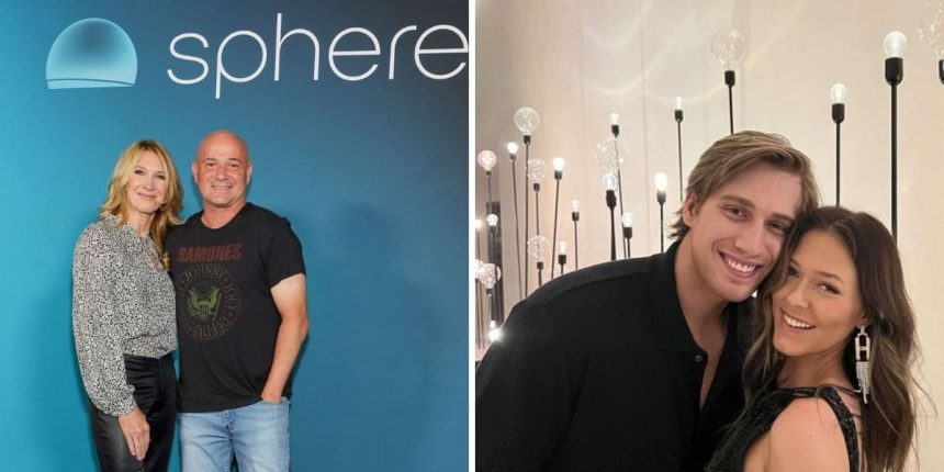 Andre Agassi & Steffi Graf’s son Jaden share rare moment of affection with girlfriend Catherine during snowy getaway