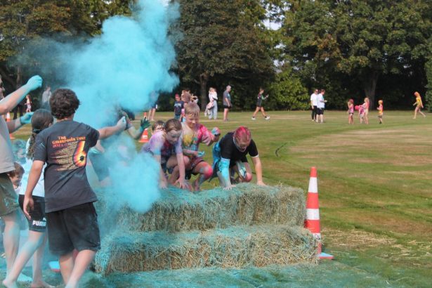 Colourful chaos at Race Ride and Slide