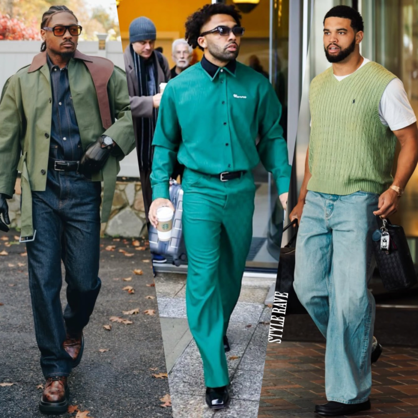 How NFL Stars Are Turning Green Into A Spring Essential