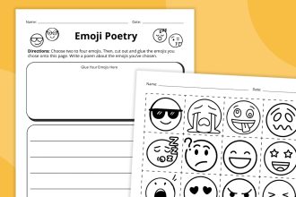 Emoji Poem Templates (Free Printable)