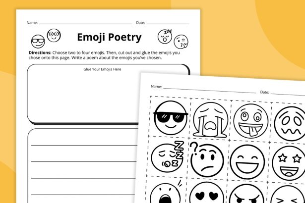 Emoji Poem Templates (Free Printable)