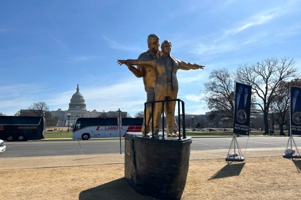 Epstein and Trump Portrayed as Titanic Lovers in New Anonymous Artwork