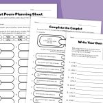 Free Couplet Poem Printable Worksheets
