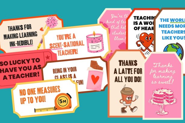 Free Printable Gift Tags for Teachers