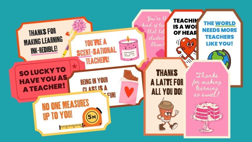 Free Printable Gift Tags for Teachers