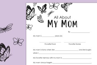 Free Printable Mother’s Day Questionnaire