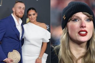 George Kittle’s wife Claire makes feelings known on Taylor Swift’s impact on 49ers TE’s dream project