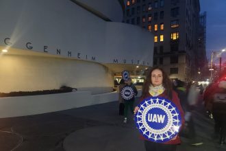 Guggenheim Union Rallies at Carol Bove Reception