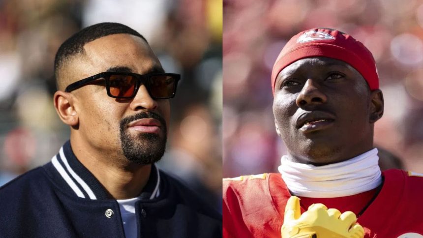Hollywood Brown drops bold take about Jalen Hurts after joining Eagles in free agency