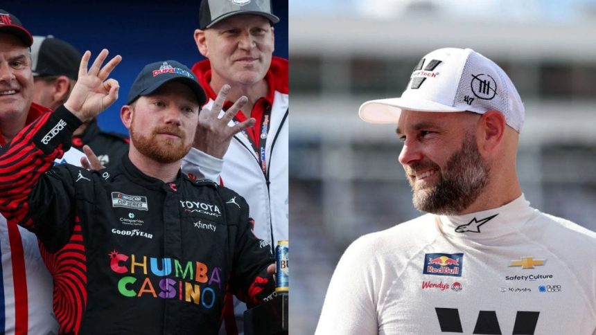 How did the 23XI star manage to beat the road course master at COTA