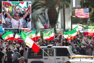 Iranian-Americans celebrate in streets of LA