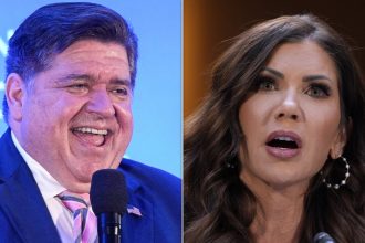 JB Pritzker Trolls Kristi Noem With Updated Job Title Referencing Her Former Dog Days