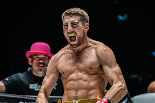 Jonathan Haggerty looking absolutely ripped and ready to go ahead of Yuki Yoza title defense