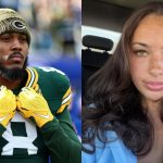 Josh Jacobs’ GF Ash Kaash shows off fishing skills after capturing large Blue catfish during offseason outing