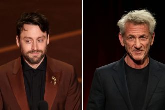 Kieran Culkin Jokes About Sean Penn Absence After Oscars Win