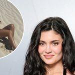 Kylie Jenner Poses in Sand in Tan-Colored Bikini on Vacation