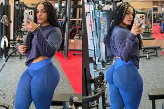 Leo De Vries’ sister Erica chills in brown bikini with drinks under sunny poolside vibes