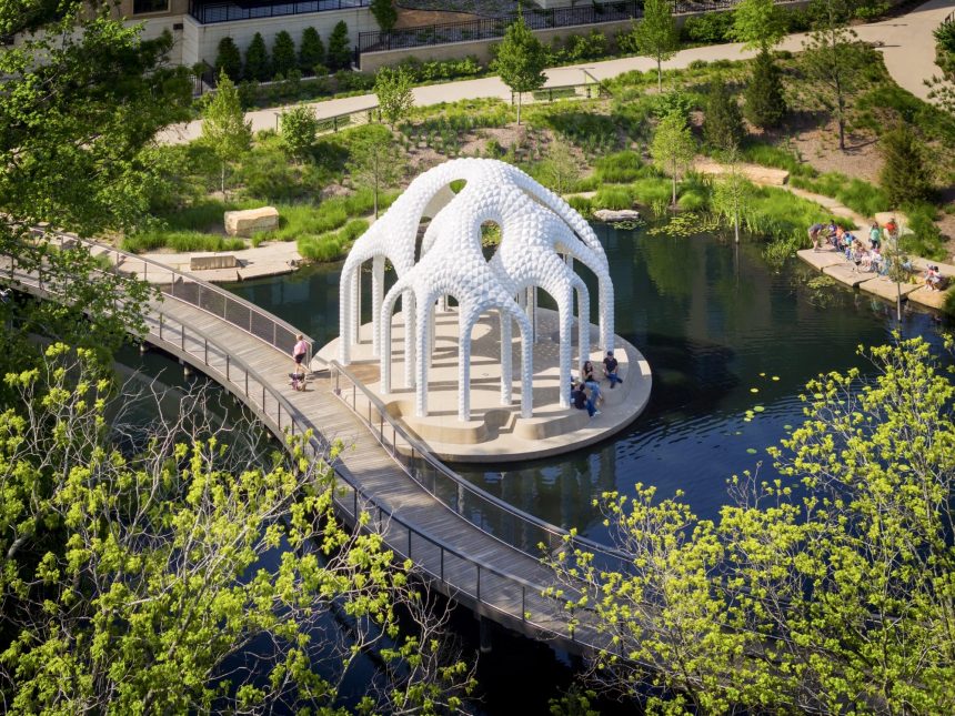 Marc Fornes’ New Sculptural Pavilion Reimagines the Architectural Folly — Colossal