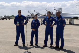 NASA’s Artemis II astronauts arrive in Florida ahead of moon launch