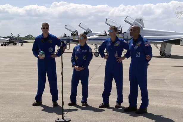 NASA’s Artemis II astronauts arrive in Florida ahead of moon launch