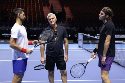 Partners Novak Djokovic & Stefanos Tsitsipas have different ideas of what their doubles team name should be at Indian Wells 2026