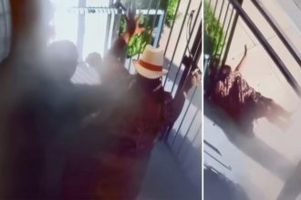 Pastor caught shoving elderly woman down steps of LA church