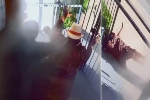 Pastor caught shoving elderly woman down steps of LA church