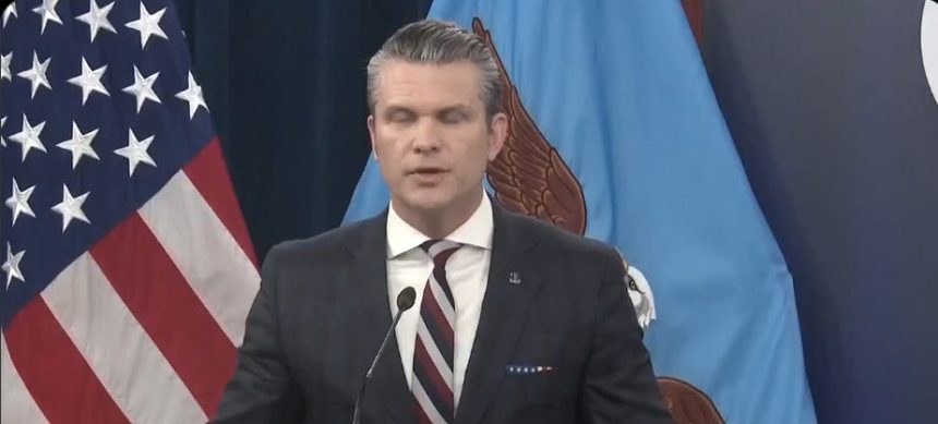 Pete Hegseth Holds Briefing To Whine That The Media Is Making Trump Look Bad In Iran
