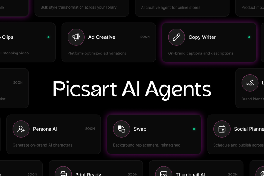 Picsart now allows creators to ‘hire’ AI assistants through agent marketplace