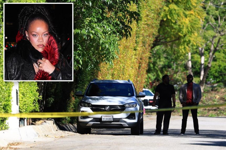 Rihanna’s Beverly Hills mansion is shot at while singer was home, woman, 30, arrested
