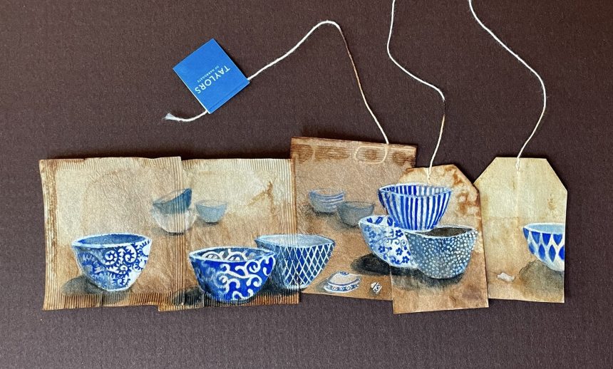 Ruby Silvious’ Tiny Paintings and Assemblages Reimagine Used Teabags — Colossal