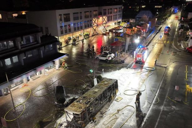 Six dead in bus fire that may have been deliberate, police say