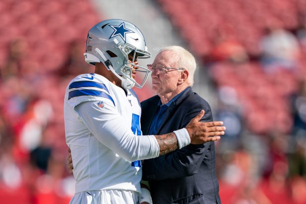 Skip Bayless sounds alarm for Jerry Jones after restructuring Dak Prescott’s contract as  million cap hit looms in 2027
