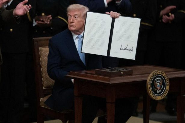 Trump, 79, Sparks Health Concerns After Struggling To Sit At Tiny Desk