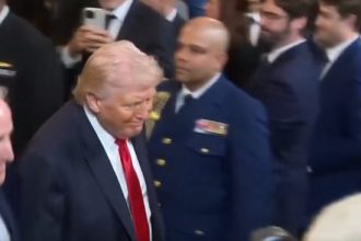 Trump Runs Away And Ignores Questions When Asked About Kristi Noem Firing