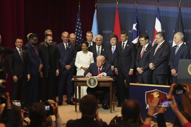 Trump vows to ‘take care of Cuba,’ praises Venezuela cooperation at summit : NPR