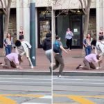 Wild San Francisco street fight shows young punks bashing man in broad daylight