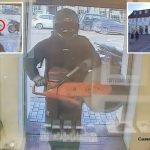 Wild video shows crook using a chainsaw to rob jewelry store