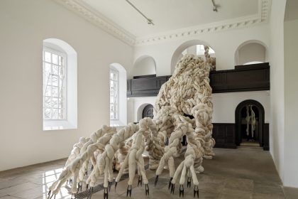 A Giant Wool Form by Nicola Turner Heaves and Skitters Through an 18th-Century Chapel — Colossal