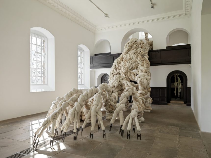 A Giant Wool Form by Nicola Turner Heaves and Skitters Through an 18th-Century Chapel — Colossal