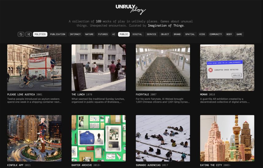 An Interactive Archive Celebrates the Wide Ranging Projects Inviting ‘Unruly Play’ — Colossal