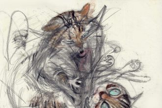 Anarchic Cats Are Ensnared in Chaos in Léo Forest’s Dynamic Drawings — Colossal