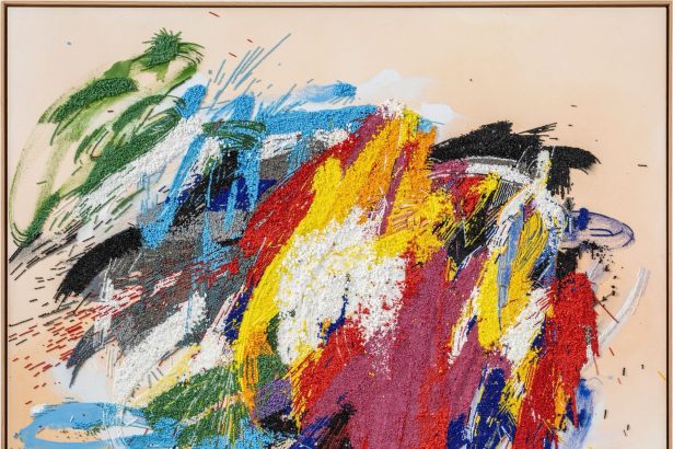 Brushstrokes Transform into Beaded Topographies in Liza Lou’s Mixed-Media Paintings — Colossal