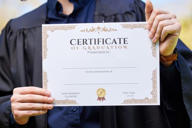 Celebratory Graduation Certificates for All Ages and Programs