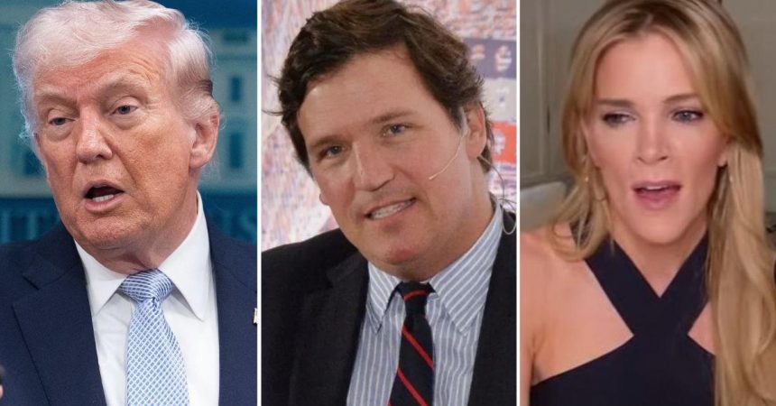 Donald Trump Unleashes on Tucker Carlson, Megyn Kelly & Candace Owens