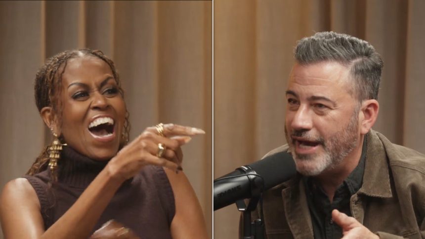 Jimmy Kimmel And Michelle Obama Talk Comedy Under Trump