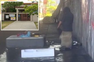 Mother-of-two snatched by homeless and dragged into tent at dangerous camp outside elementary school