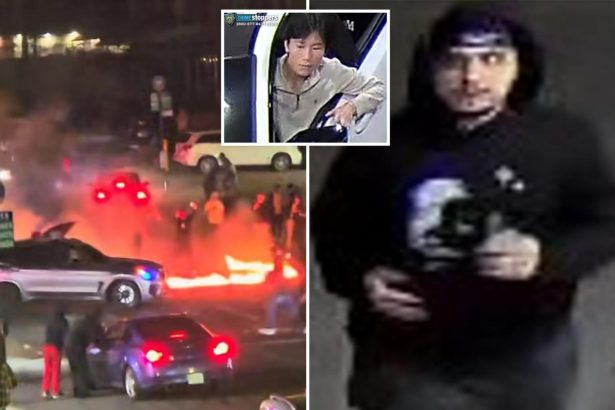 NYPD images show 2 ruffians involved in fiery NYC car meet-up