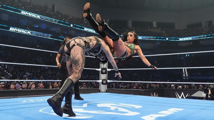 Rhea Ripley suffers a wardrobe mishap on post-WrestleMania WWE SmackDown